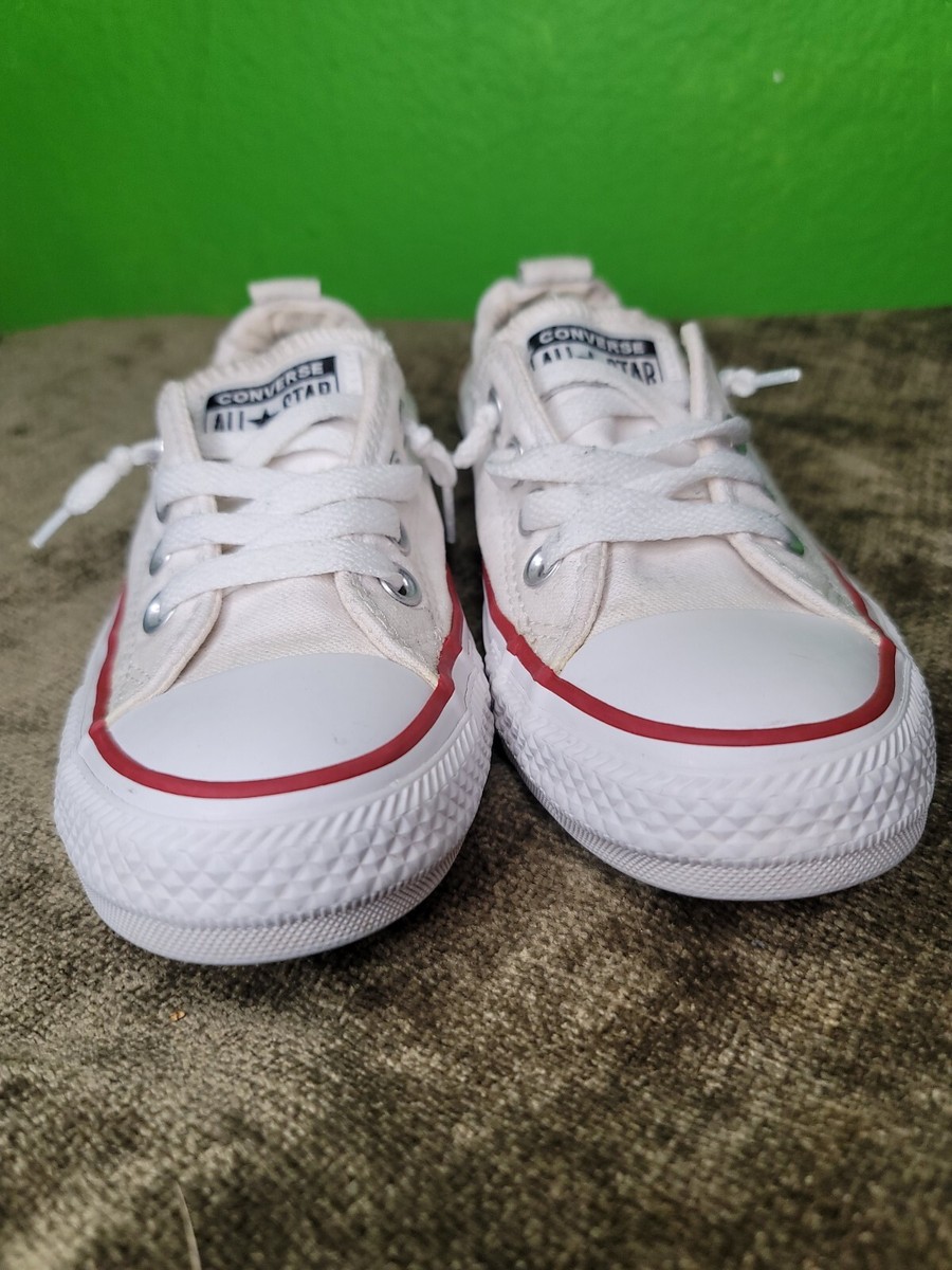 Converse Chuck Taylor All Star White Low Top Women’s Size slip ons no tie