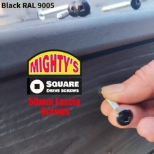 Black FASCIA screws - pack of 10-coloured screws