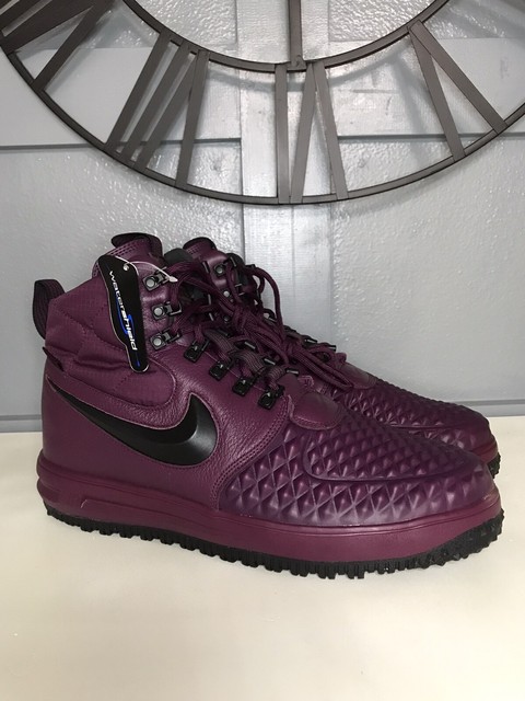 916682-601 Nike Lunar Air Force 1 Duckboot Bordeaux/Black/Maroon Men's Size 12 | eBay