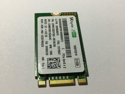 SKhynix HFM512GDHTNG-8310A 512GB SSD MVMe PCIe Gen3x2 M.2 2242 SSD For T480 LA - Picture 5 of 11