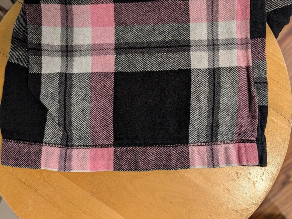 WOMEN'S FADED GLORY PINK CHECK PAJAMA LOUNGE PANTS Sz L - Image 4 of 4