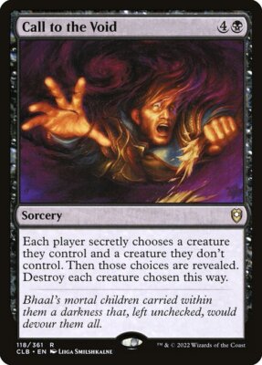 1x Call to the Void - Foil NM Eng MTG - Commander Legends Baldur's Gate