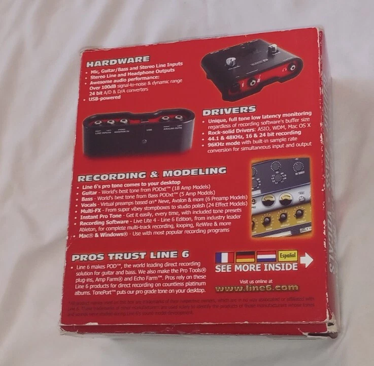 Line 6 TonePort UX1 Recording Interface New in Box Windows XP Mac PC - Image 4 of 4