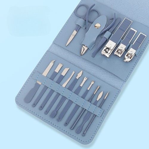 Women Men Manicure Pedicure Set Finger Toe Nail Clippers Scissors Grooming Kit - Picture 12 of 13