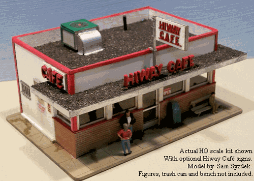 Blair Line (scala HO) #2006 YARD CAFE/HIWAY CAFE kit laser - nuovo con scatola - Foto 3 di 5