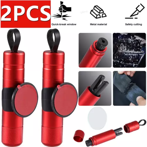 2 Pcs Safe Hammer Car Window Glass Breaker Emergency Escape Tool Seatbelt Cutter