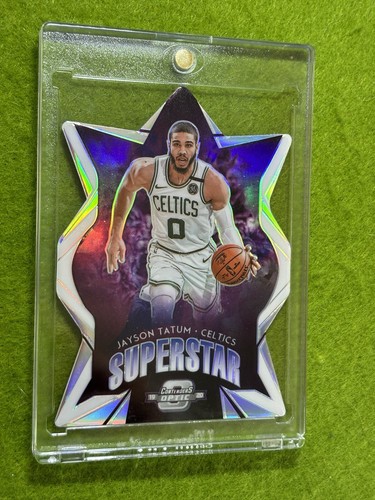 Jayson Tatum SILVER PRIZM DIE CUT WHITE SSP 2019 Contenders Optic SUPERSTAR SP - Picture 17 of 24