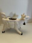 Vintage Ceramic White Cow with Bell Creamer Japan