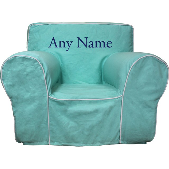 INSERT FOR ANYWHERE CHAIR + AQUA COVER REG SIZE EMBROIDERED BLUE eBay