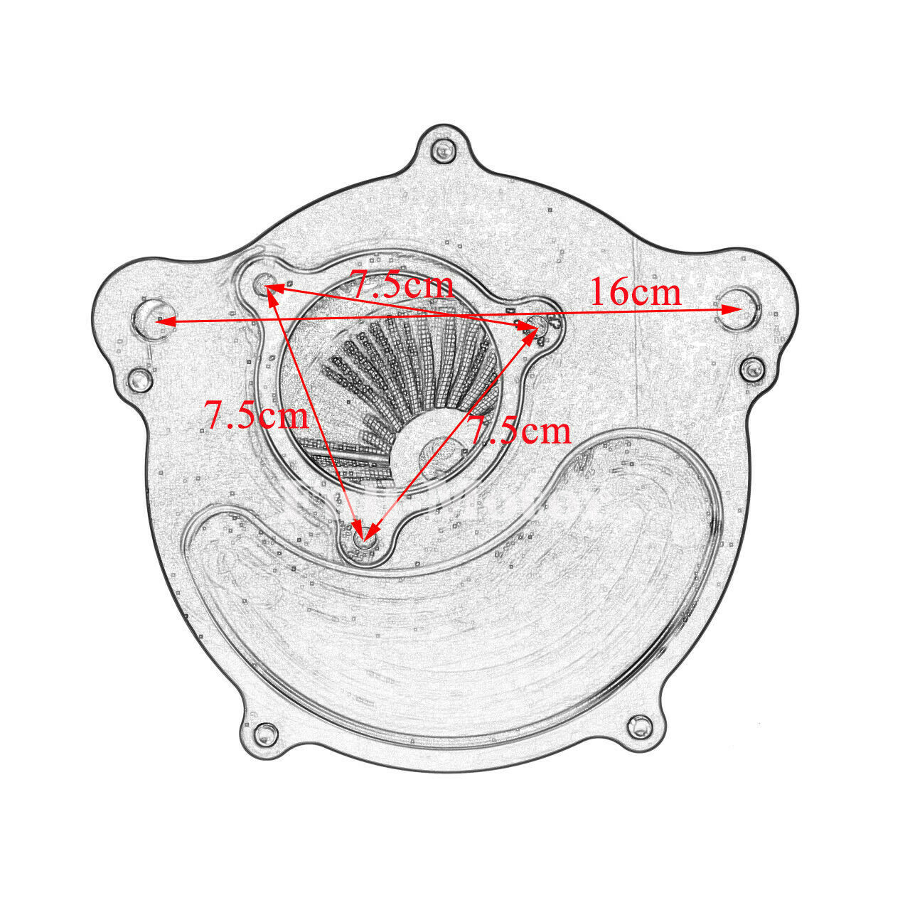 Turbine Air Filter Blue Air Cleaner + Rain Sock Set Fit For M8 Touring Softail