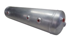 5 Gallon Raw Aluminum Air Tank Silver 8 Ports For Bags Air Ride Fbss