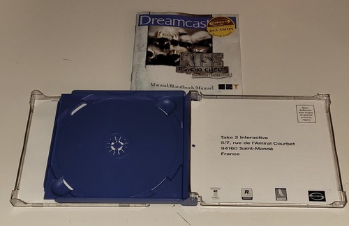 Sega Dreamcast - Kiss Psycho Circus The Nightmare Child - Boîtier Cassé - Photo 4/5