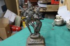 Vintage Krishna gopi Bronze Statuette Bronzeguss