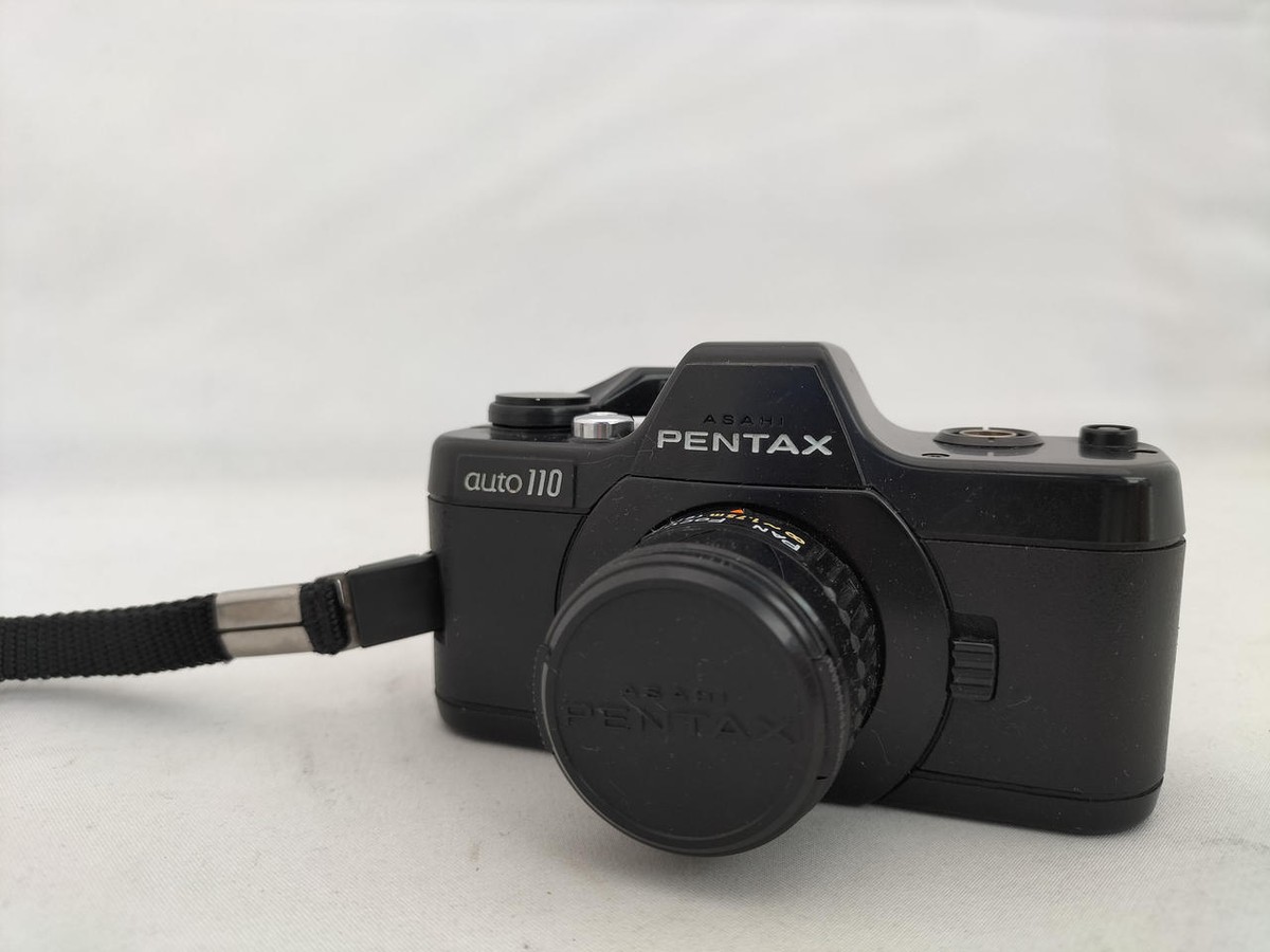 Pentax Auto 110 Auto110 SLR Film Camera 2Lens Flash In Working