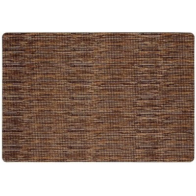  Smooth Step Houndstooth Low 2'11'' x 2' (Rectangular) Houndstooth Brown/Beige