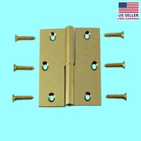 Cabinet Hinge Bright Solid Brass Square Lor 3 X 3 | Renovator's Supply Cabinet Hinge Bright Solid Brass Square Lor 3 X 3 | Renovator's Supply