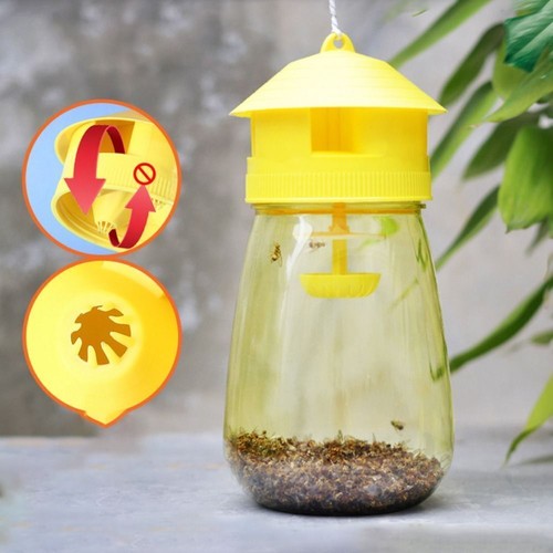 1/2/4x Fruit Fly Trap Killer Plastic Drosophila Trap Fly Catcher Pest Insect new - Picture 2 of 11