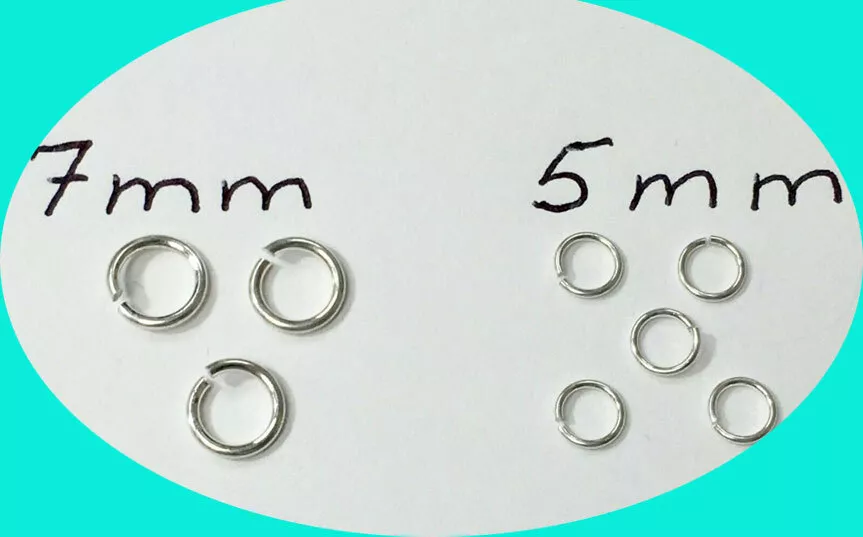 Sterling silver 925 jump rings open or closed 18/19/22 gauge- 9mm, 7mm, 5mm  USA