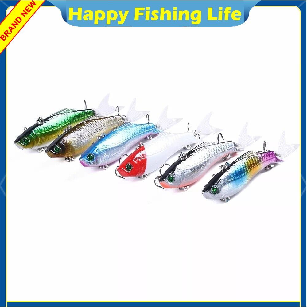 6PCS 8cm/22.5g Trolling Bait Swimbait Fishing Lure Bass Crankbait Tackle Wobbler - Image 2