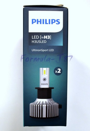 Philips UltinonSport LED White H3 Two Bulbs DRL Daytime Headlight Cornering Lamp - Picture 5 of 20