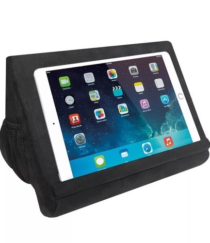Ontel Pillow Pad Ultra Multi-Angle Soft Tablet Stand, Gray - Comfortable Angled - 第 6/7 張圖片