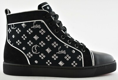 black high top louboutins mens