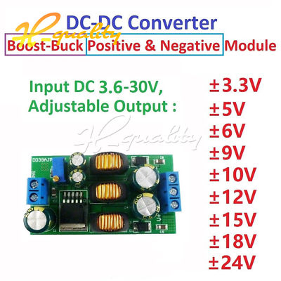 5-30 V bis ±5 V/6 V/9 V/10 V/12 V/15 V/24 V positiv negativ DC-DC Boost-Buck-Modul