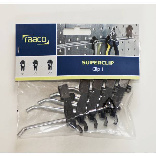 raaco 110549   Ganci per utensili Clip Mix 84 1 pz.