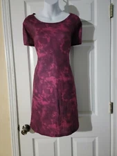 Womens  Angel Sleeve Mini Fit & Flare Dress Size L 