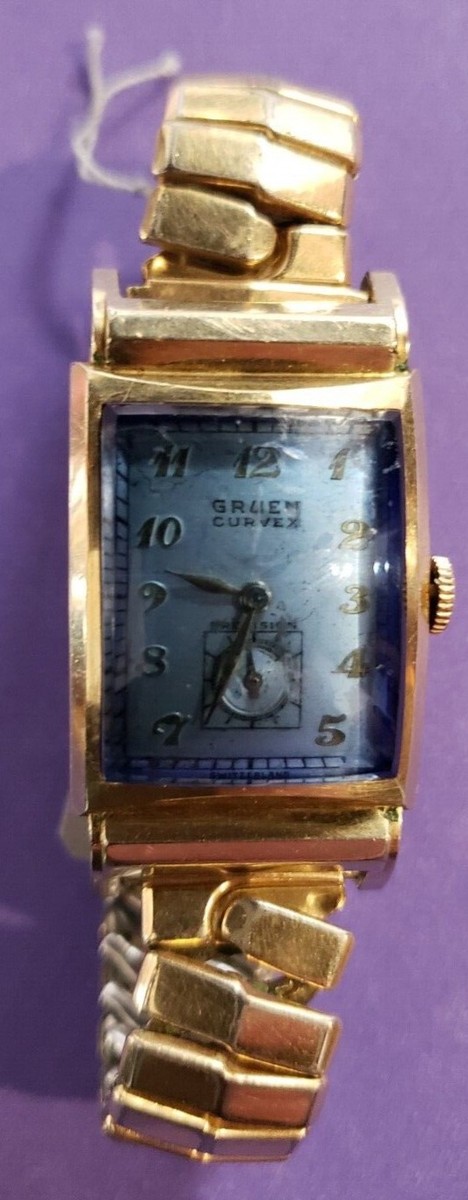 Vintage Gruen Curvex 10k GF men display picture 3