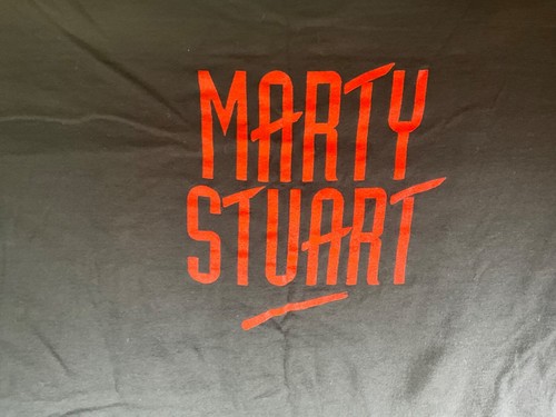 P11-54 MARTY STUART CONCERT T-SHIRT - SIZE L (XL) - 1992 - NO TAG - Picture 4 of 6