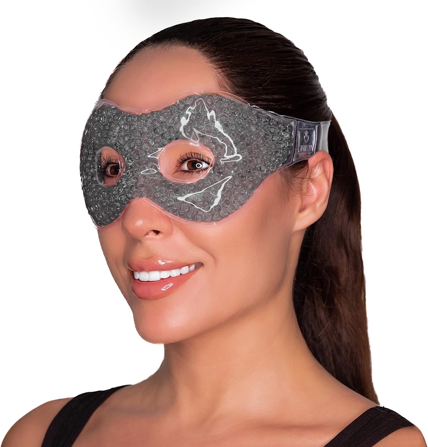 Gel Eye Mask with Eye Holes- Hot Cold Compress Pack Eye Therapy | Cooling Eye Ma-image