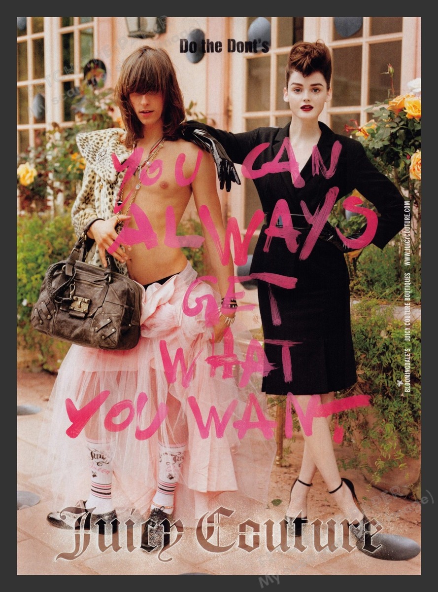 Juicy Couture 2000s Print Advertisement Ad 2009 