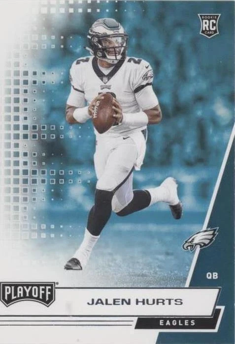 Carte Panini Playoff 2020 – Patch Maillot Jalen Hurts RC Stallions, Philadelphia Eagles