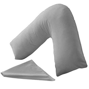 v shaped pillow with pillowcase