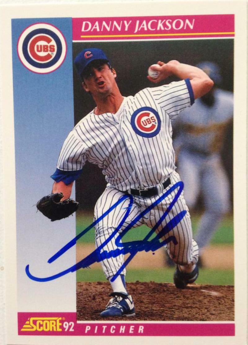 Danny Jackson Autographed 1992 Score #120