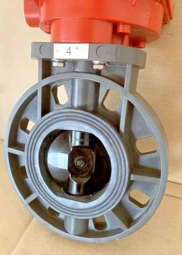 MIT-UNID-CNS Electric Actuator UM3 30W 24Vdc wth 4" PVC Butterfly Valve - Picture 10 of 11