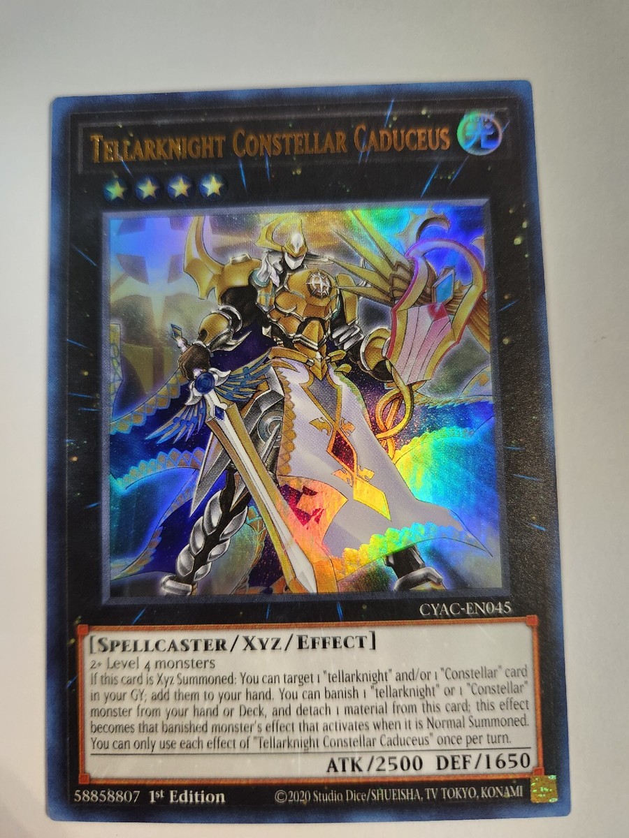 Yugioh Tellarknight Constellar Caduceus CYAC-EN045 1st Edition Ultra Rare