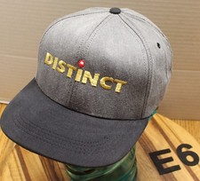 NWOT VINTAGE DISTINCT HERBICIDE HAT GRAY/BLACK SNAPBACK EMBROIDERED USA MADE E6