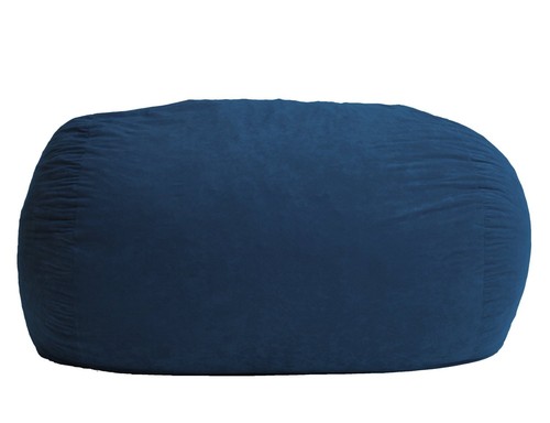 large soft blue bean bag beanbag chair huge 7 adult size memory