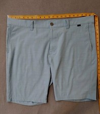 Travis Mathew Shorts 40 Light Green Aqua Casual Golf Stretch 9" Inseam
