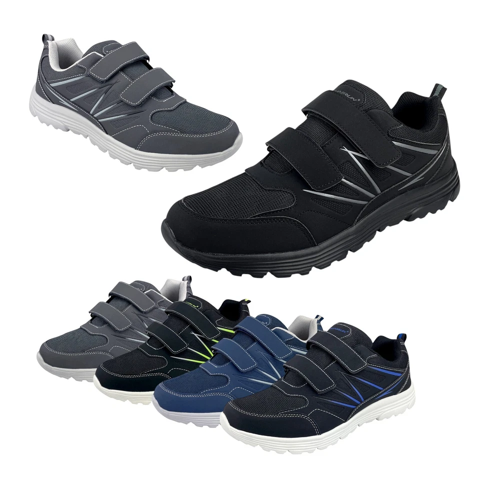 Herren Klettsneaker Übergröße Sneaker Sportschuhe Turnschuhe Klettverschluss - Bild 1 von 1
