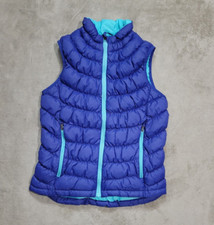 L.L. Bean Puffer Vest Girls Downtek Blue Water Repellent Size Large 14-16