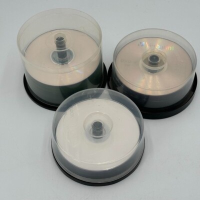 Lot of 76 Blank DVD + R &amp; CD - R Discs Mixed Brands Writable Printable ...
