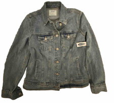 Old Navy Classic Denim Boyfriend Trucker Medium Wash Jean Jacket Size S