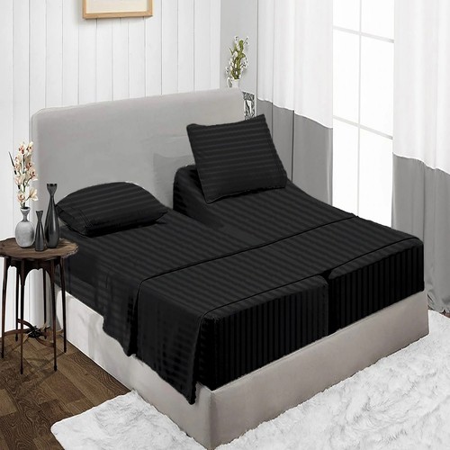 Soft Split Sheet Set - 5 Piece - 100% Cotton- All Colors - 1000 Thread Count - Picture 13 of 47