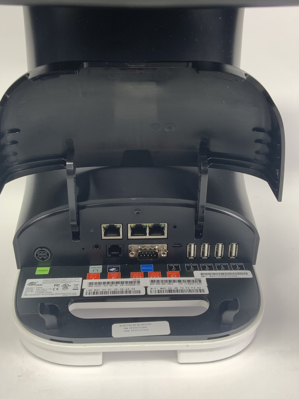 Elo Touchsystems E800 PAX POS All-in-One Payment Terminal (no power ...