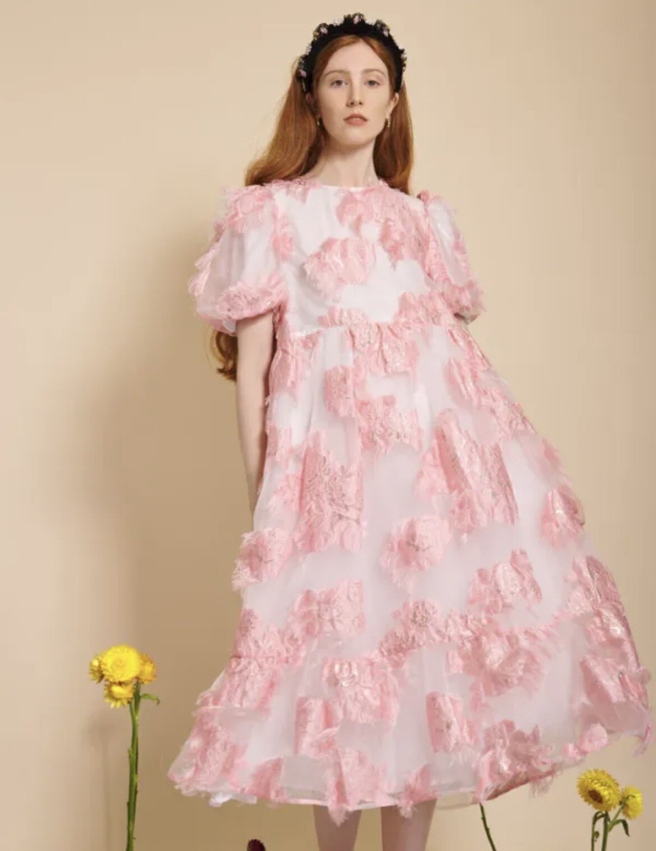 Sister Jane Organza Pink Feather Dream Collection Unworn