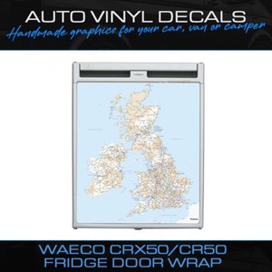 Waeco CRX50 Vinyl Fridge Sticker Wrap Gloss Red