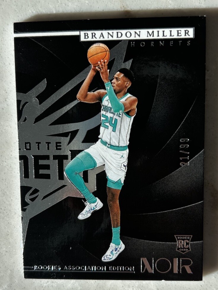 2023-24 Panini Noir - Rookies Association Edition #143 Brandon Miller /99 (RC)